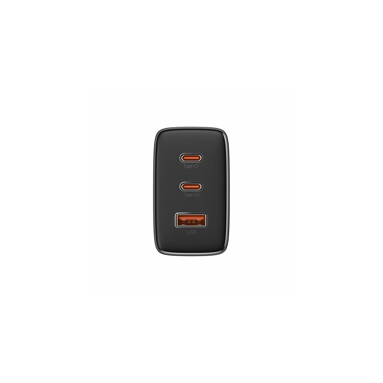Baseus Cube Pro 65W GaN-Ladegerät 2x USB-C USB-A - Schwarz