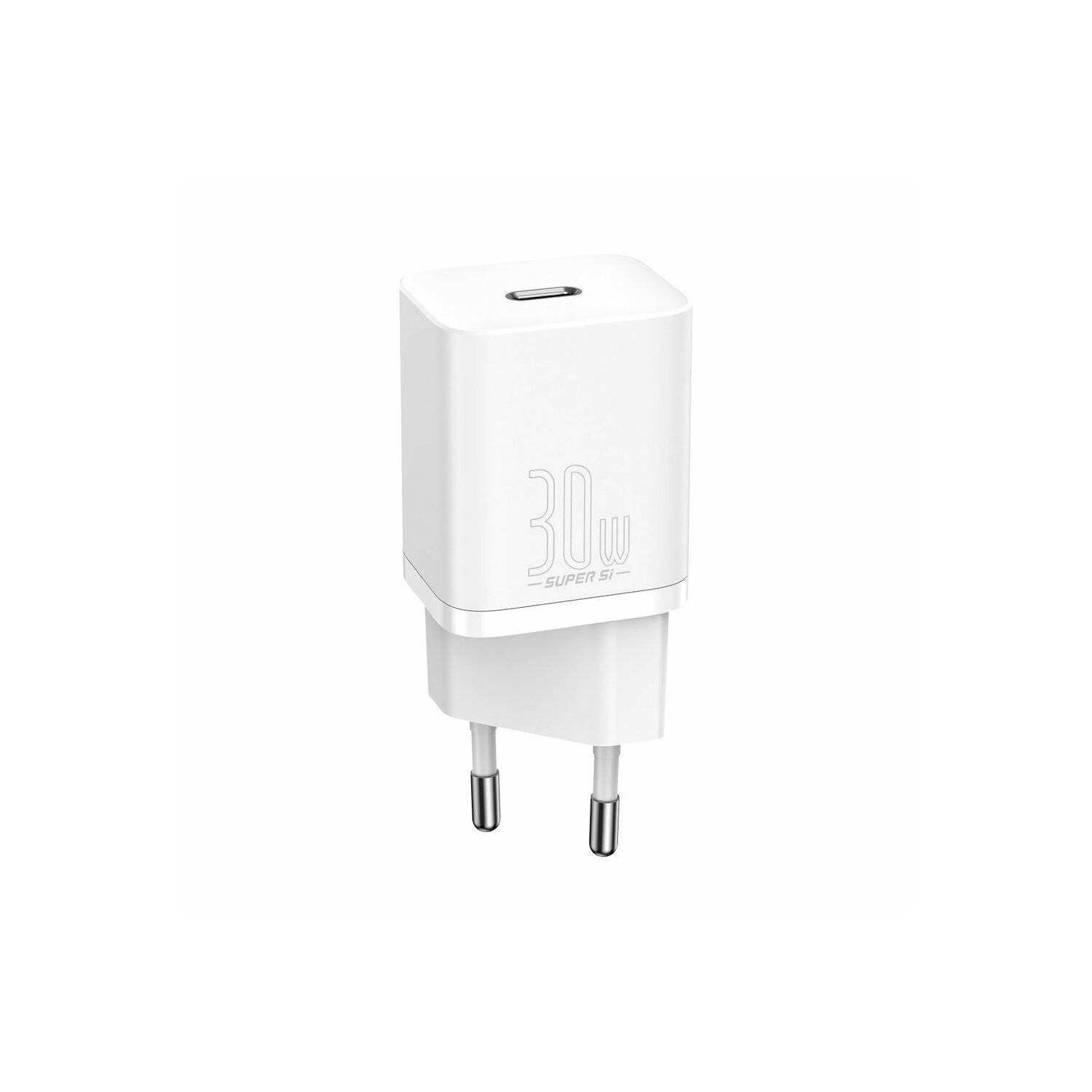 Baseus Super Si 1C Schnellladegerät USB Typ C 30W Power Delivery Quick Charge weiß (CCSUP-J02)