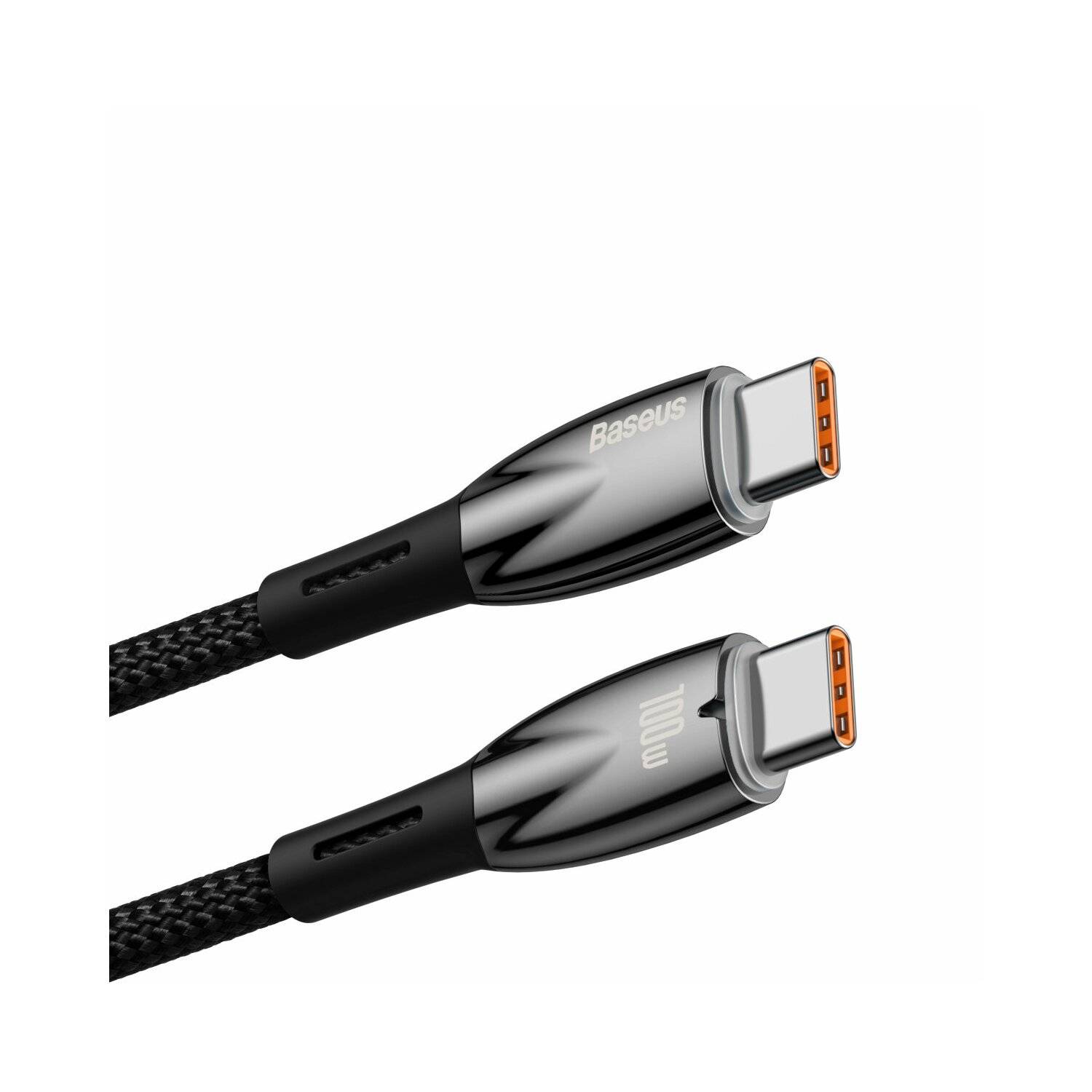 Baseus Glimmer Series Schnellladekabel USB-C 480 Mbit/s PD 100 W 1 m Schwarz
