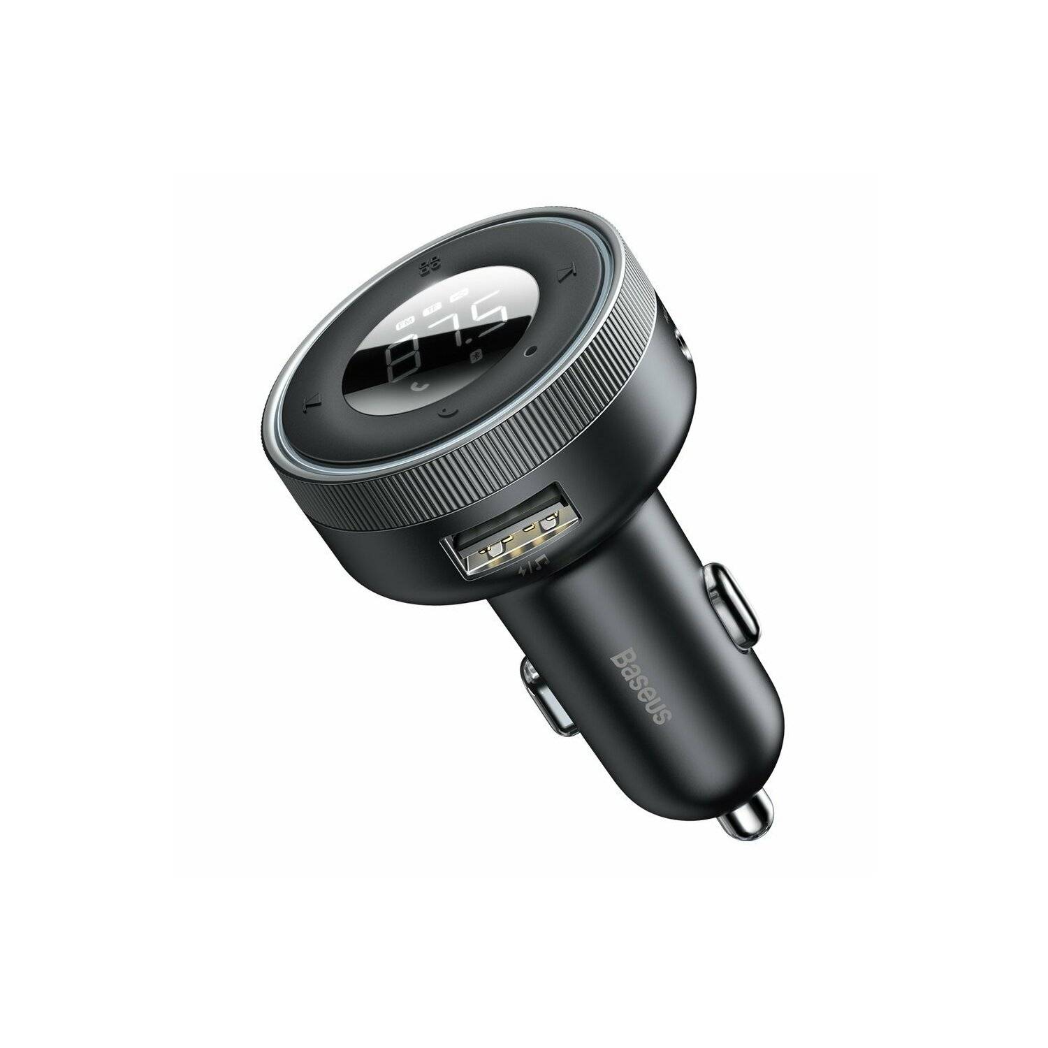 Baseus Enjoy Kabelloses MP3-Ladegerät fürs Auto, Bluetooth 5.0, microSD, AUX (schwarz)