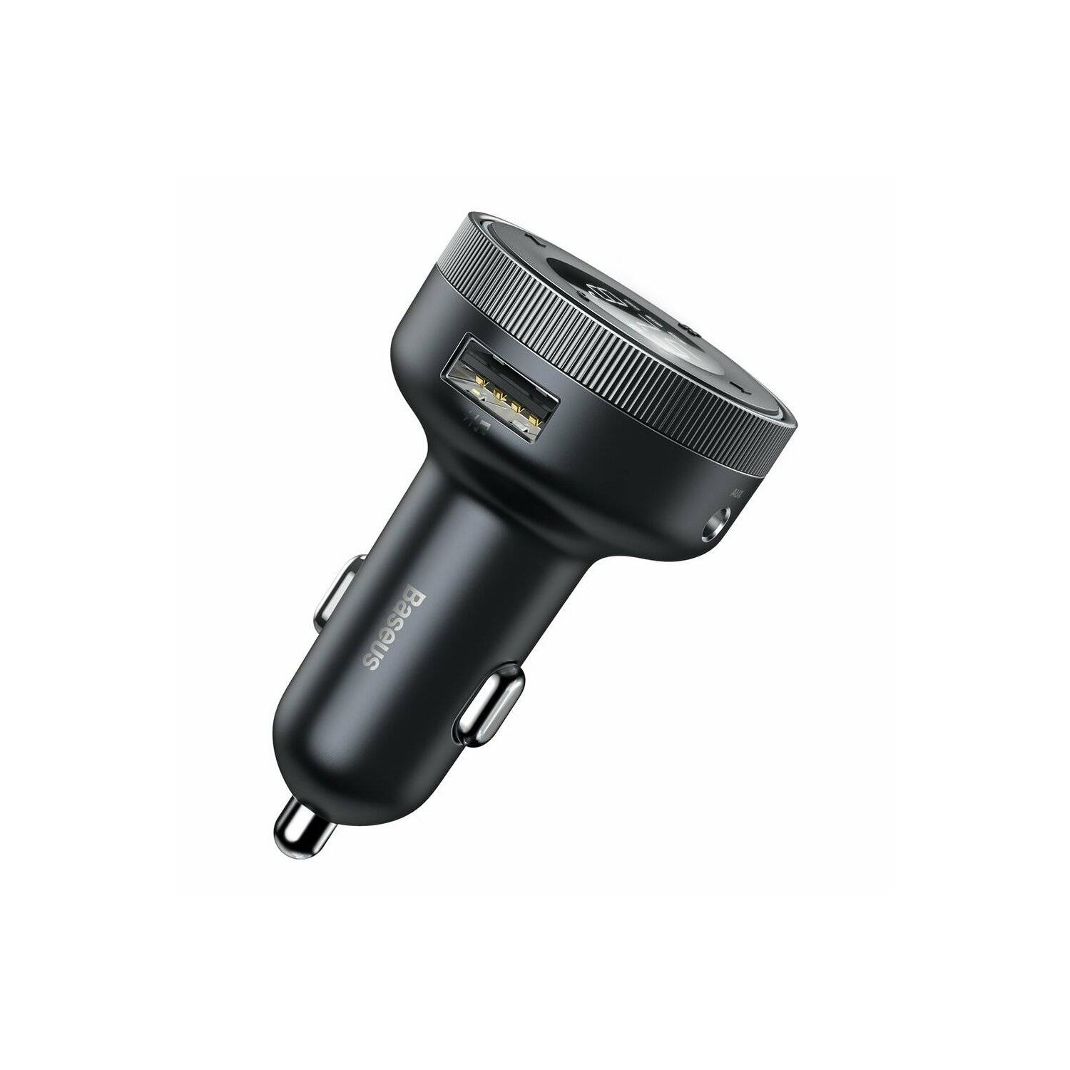 Baseus Enjoy Kabelloses MP3-Ladegerät fürs Auto, Bluetooth 5.0, microSD, AUX (schwarz)