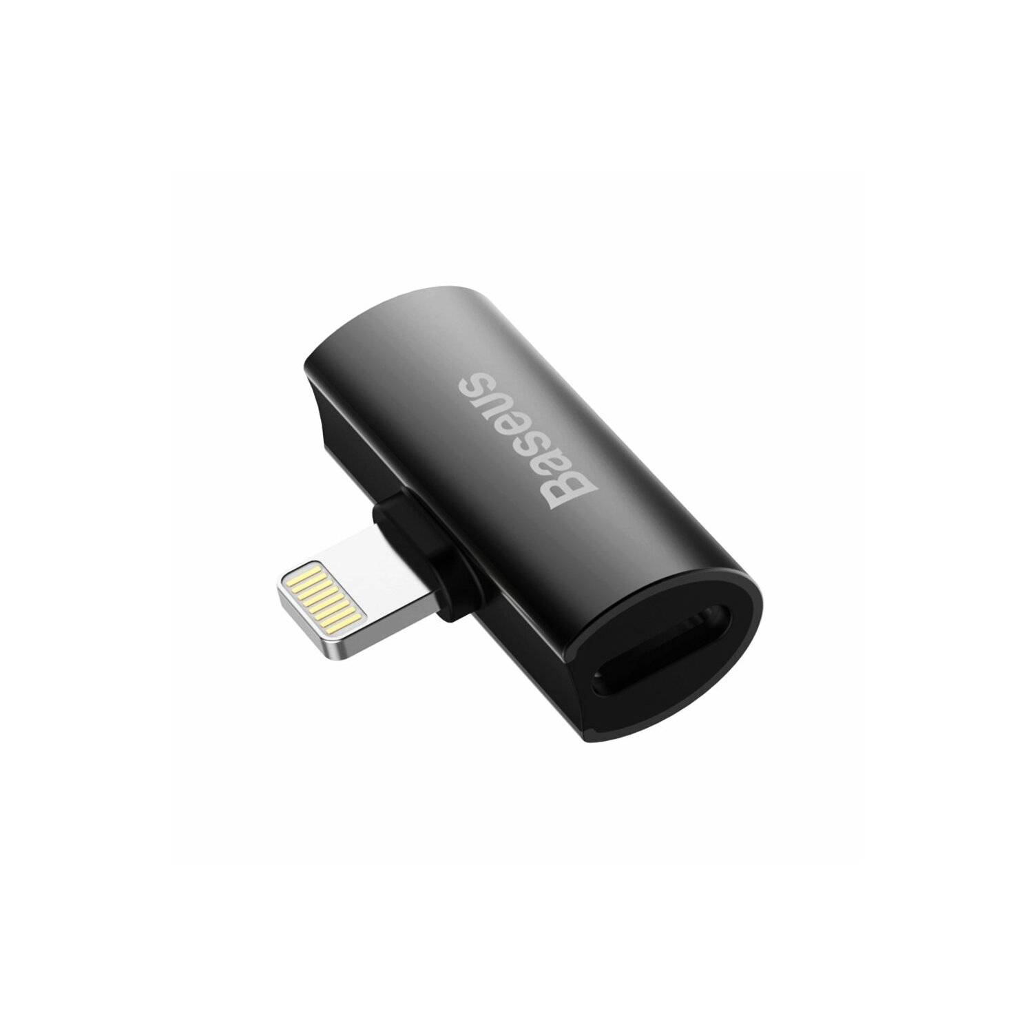 Baseus Audio Converter L46 Adapter Splitter von iPhone auf 2x iPhone Ladeanschluss schwarz (CAL46-01)