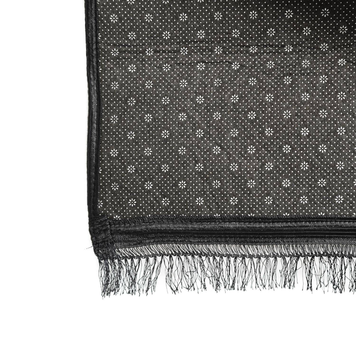 Muslimische Gebetsteppich, Islamische türkische gepolsterte Gebetsteppiche 80x120cm Frauen und Männer Seccade Schwarz