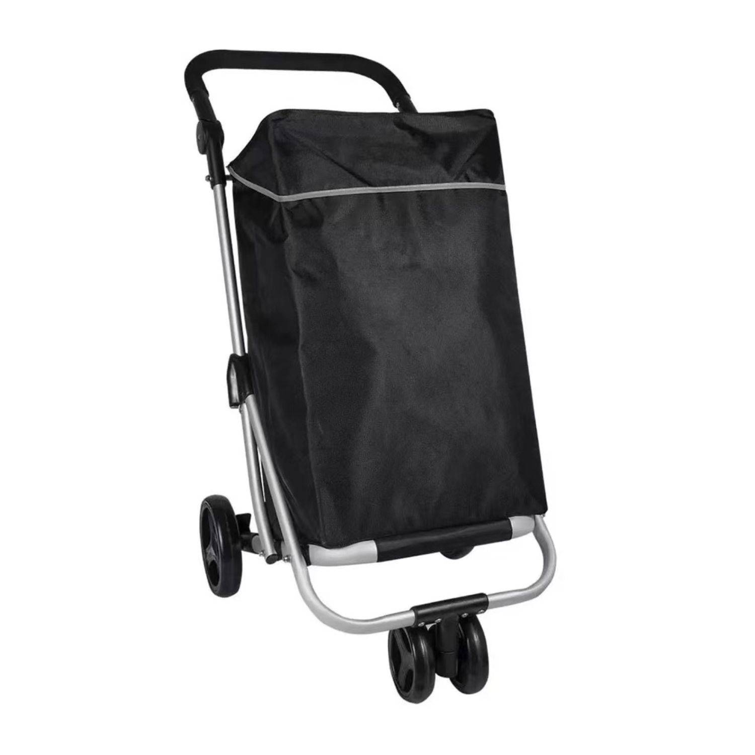 48 L Einkaufswagen + 12 L Kühltasche Einkauf Trolley Trolley Tasche Aluminium Stabil Groß