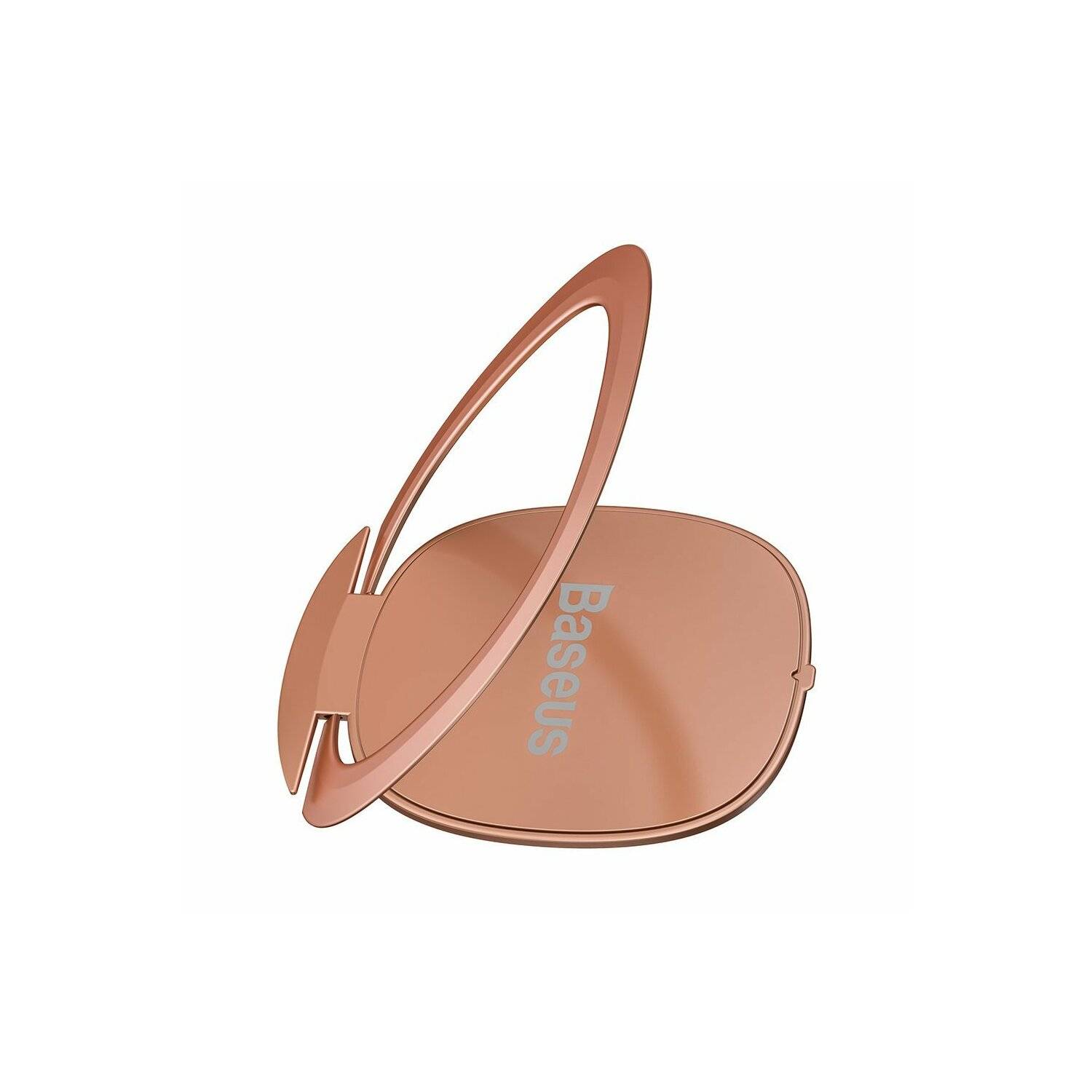 Baseus ultradünner selbstklebender Ringhalter Telefonständer rosa (SUYB-0R)