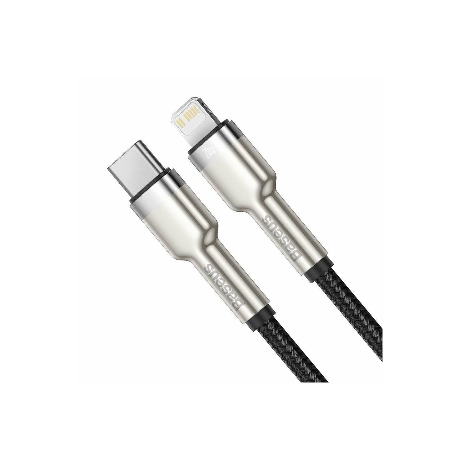Baseus Cafule Metal Datenkabel USB Typ C - iPhone 20 W Power Delivery 1 m schwarz (CATLJK-A01)
