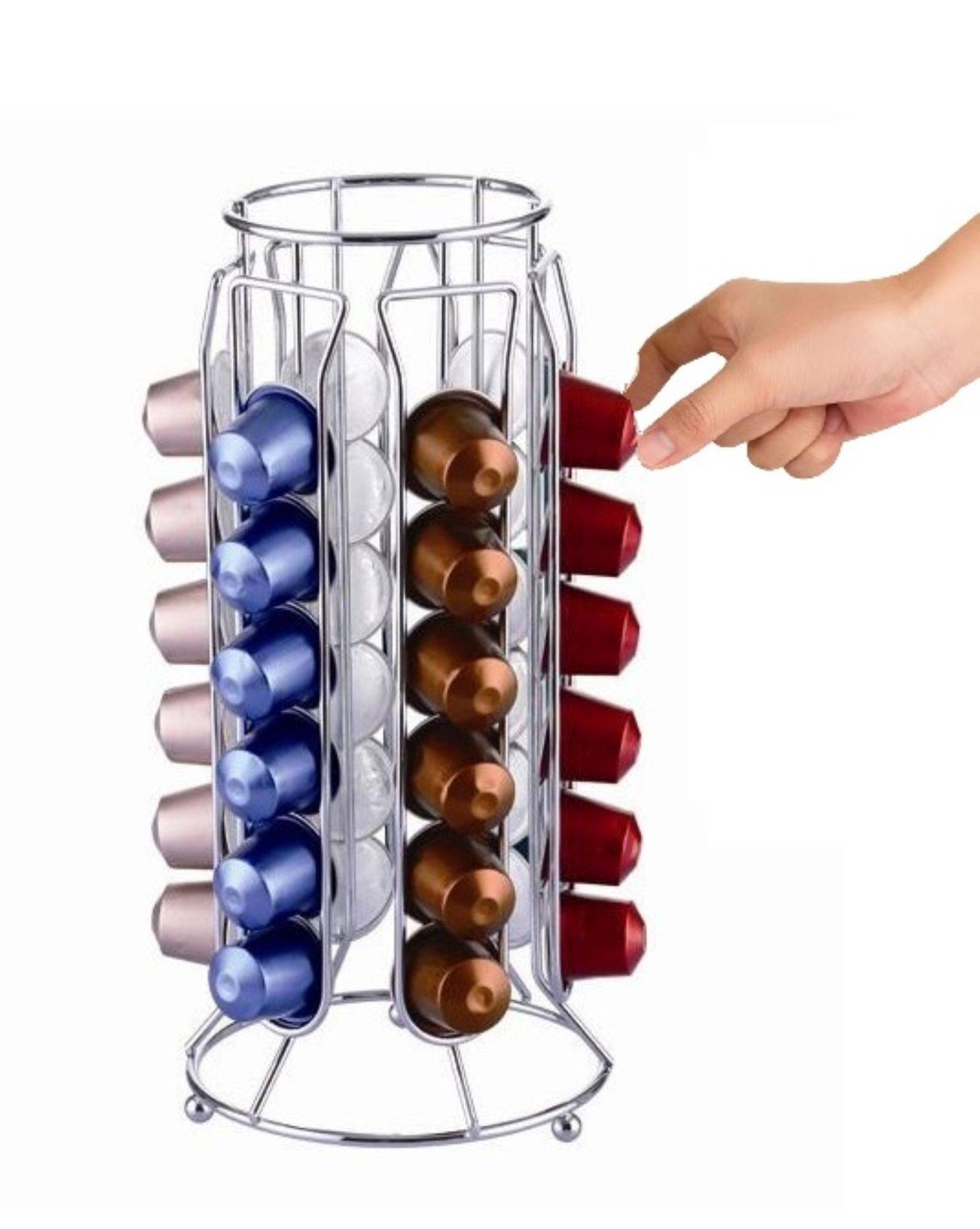 Kaffeekapsel Ständer Halter für 36 Kapseln kompatibel mit Nespresso Kapselhalter Kapselspender