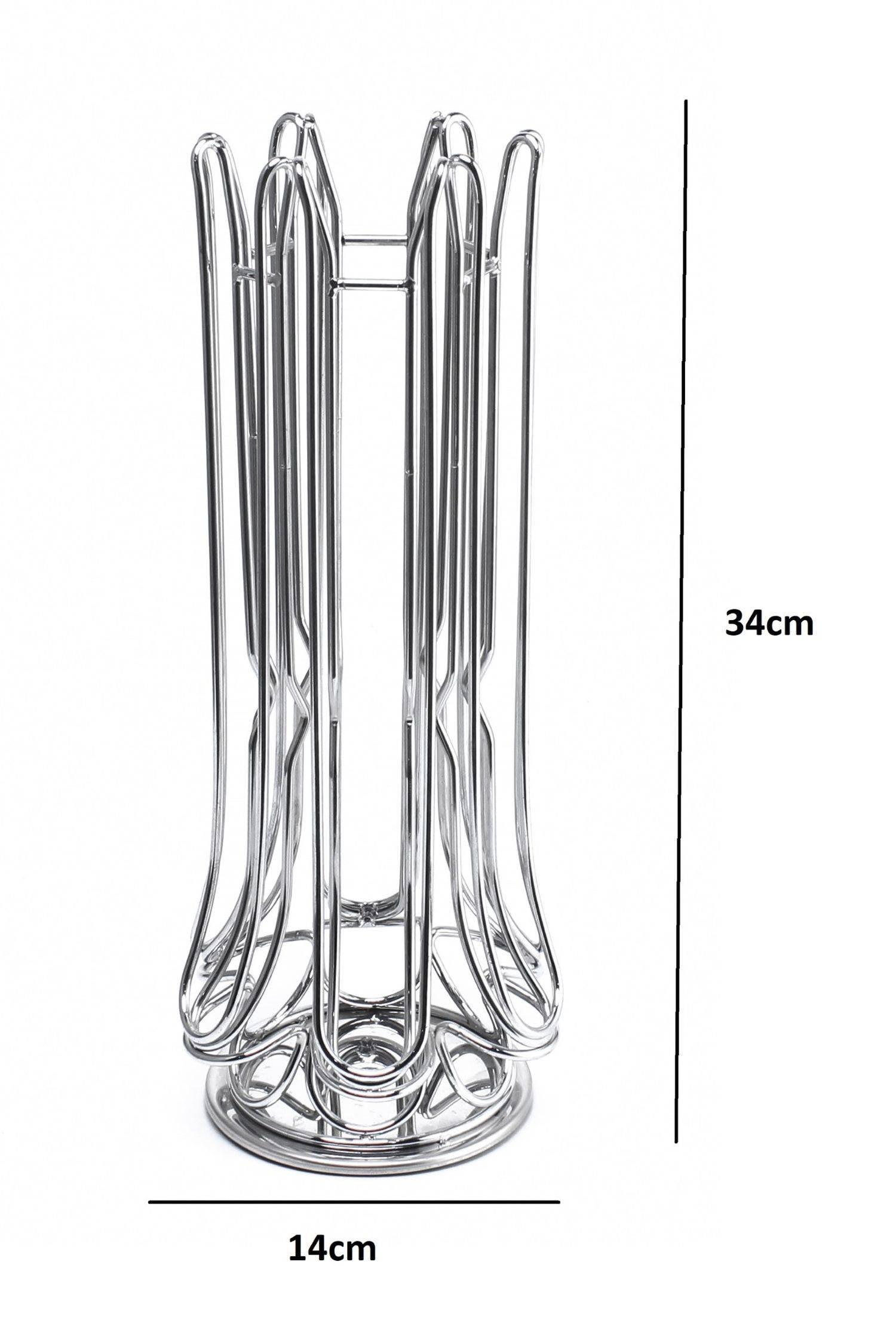 Kaffeekapsel Ständer drehbar für 48 Kapseln kompatibel mit Nespresso Kapselhalter Kapselspender