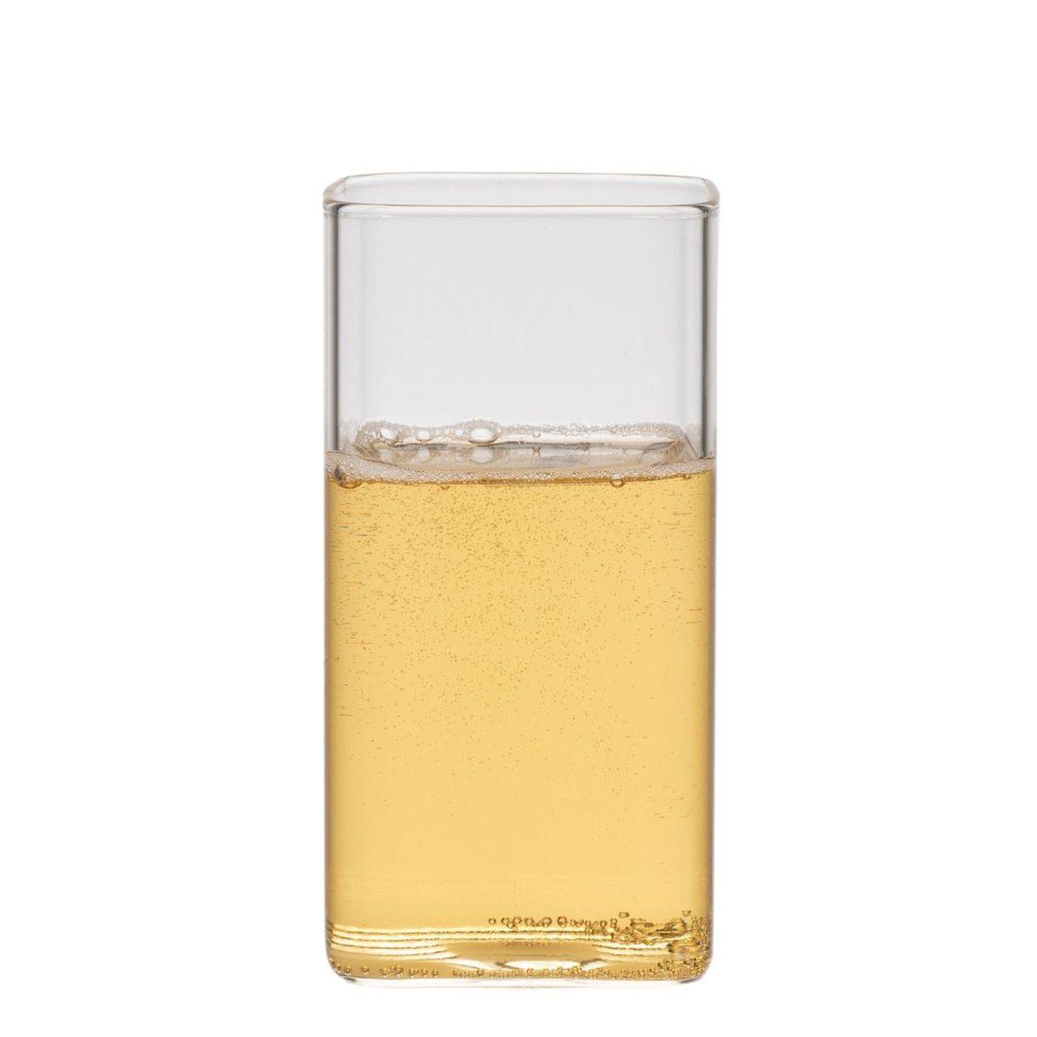 Zoha Glas Quadratische 2er Set Glas Japanische Getränkebecher Borosilikatglas Cocktail, Hitzebeständig 350 ml