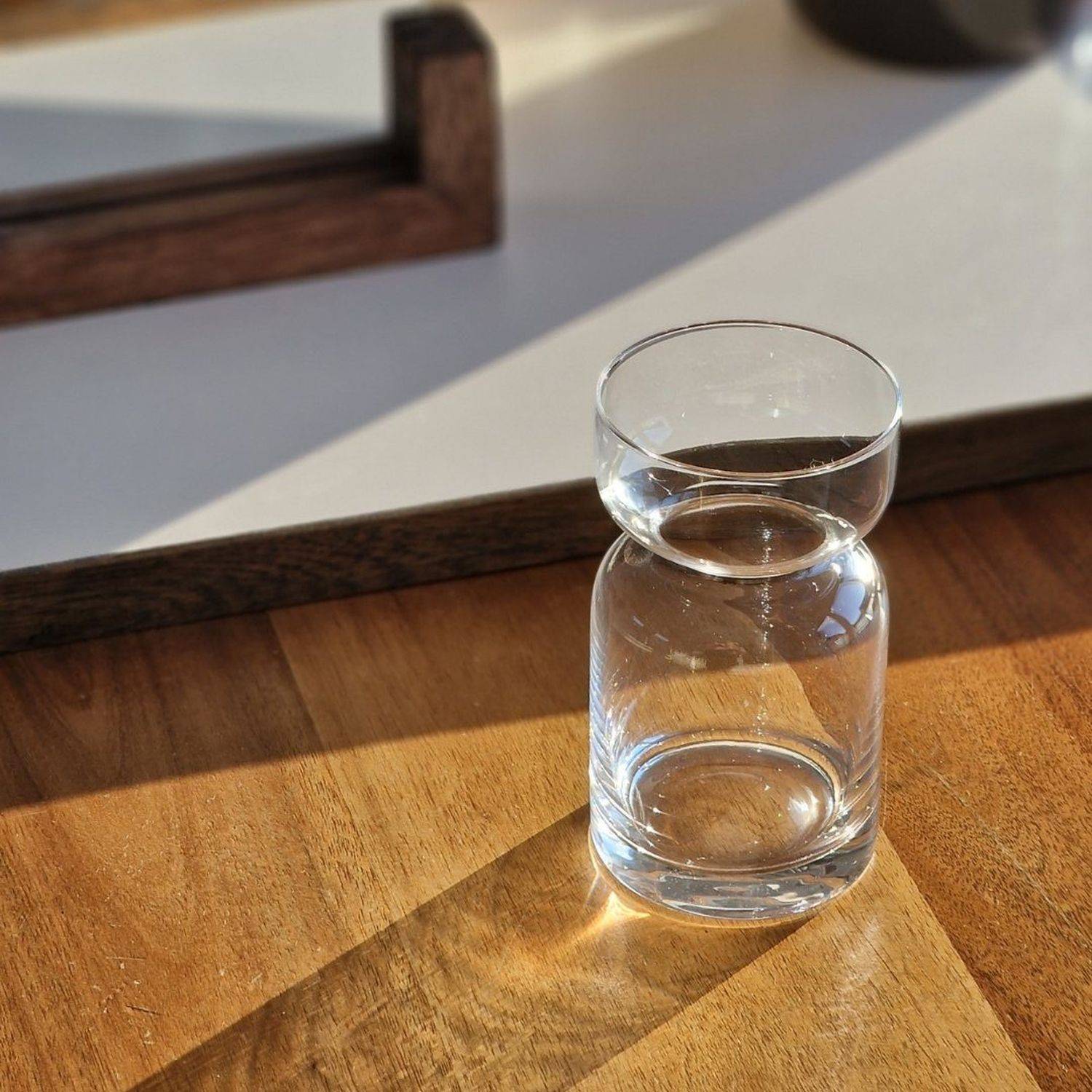Zoha Glas Sanduhr Glas 2er Set Getränkebecher Cocktail - 330 ml Heißgetränke Kaffeeglas
