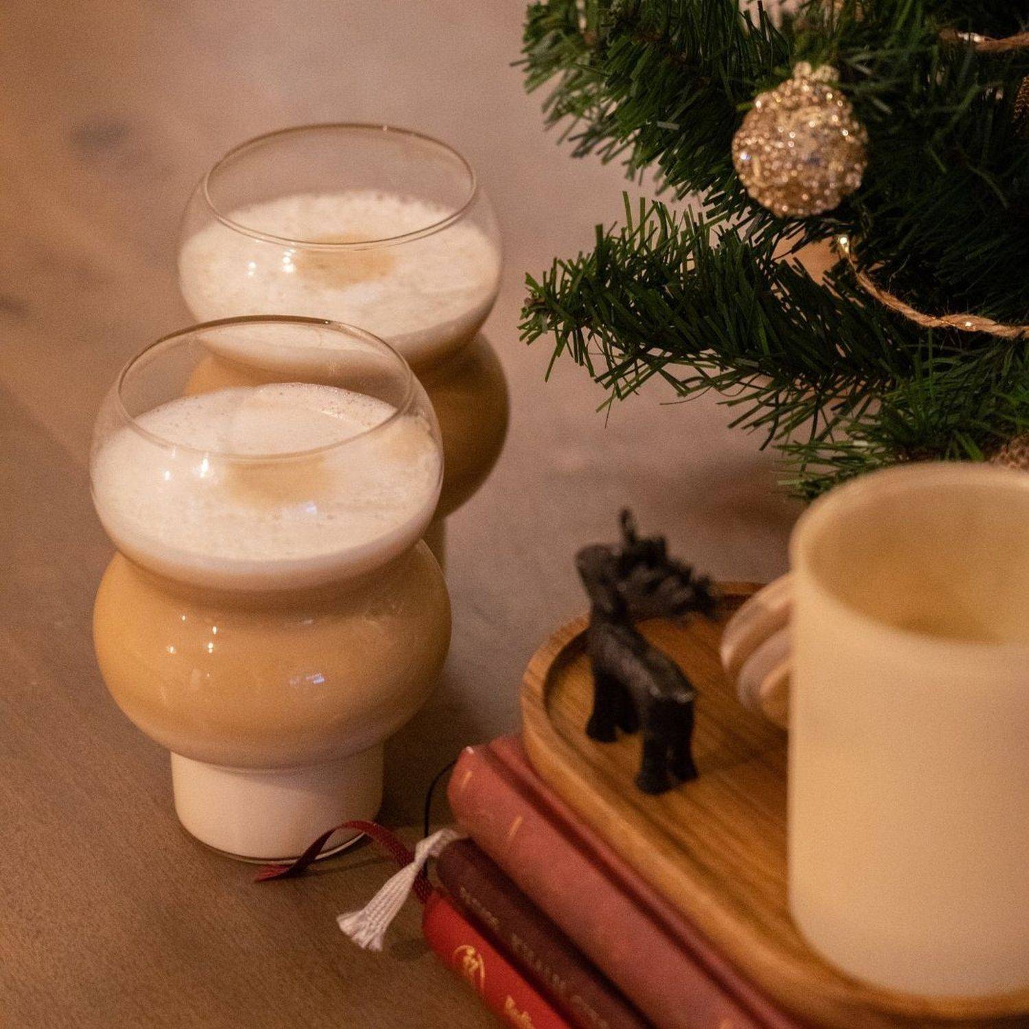 Zoha 2er Set Glas Two Bubble Cocktail- 535ml - Heißgetränke Kaffeeglas, Borosilikatglas, Hitzebeständig