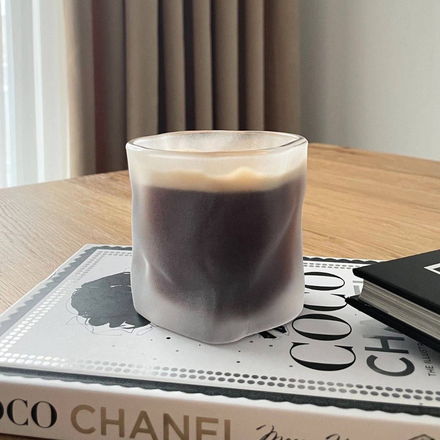 Zoha Glas 2er Set Diamond White Freeze Glas Trinkgläser Cocktailgläser 200ml, Glas, Hitzebeständig