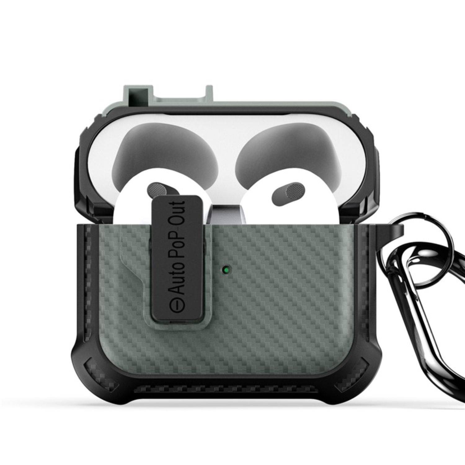 Dux Ducis PECI-Serie Kopfhörerhülle kompatibel mit Airpods 3 Armeegrün