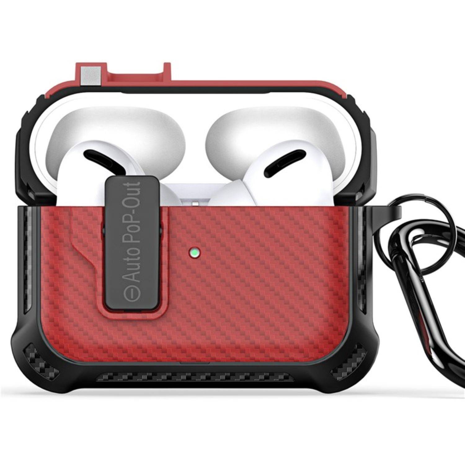 Dux Ducis PECI-Serie Kopfhörerhülle kompatibel mit AirPods Pro 2 Rot