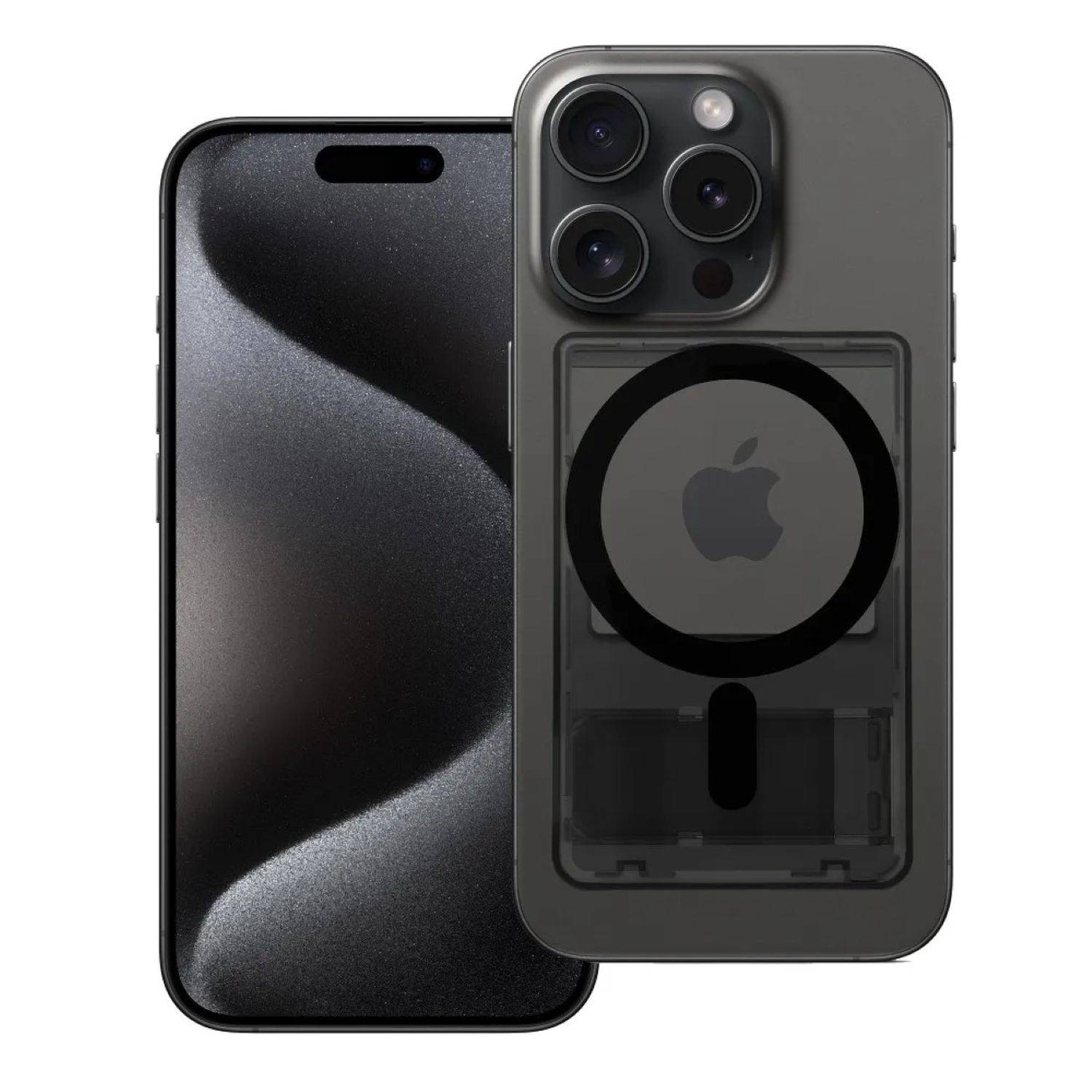 Kartenetui kompatibel mit der MagSafe-Technologie Magnetisch für Karten Schwarz
