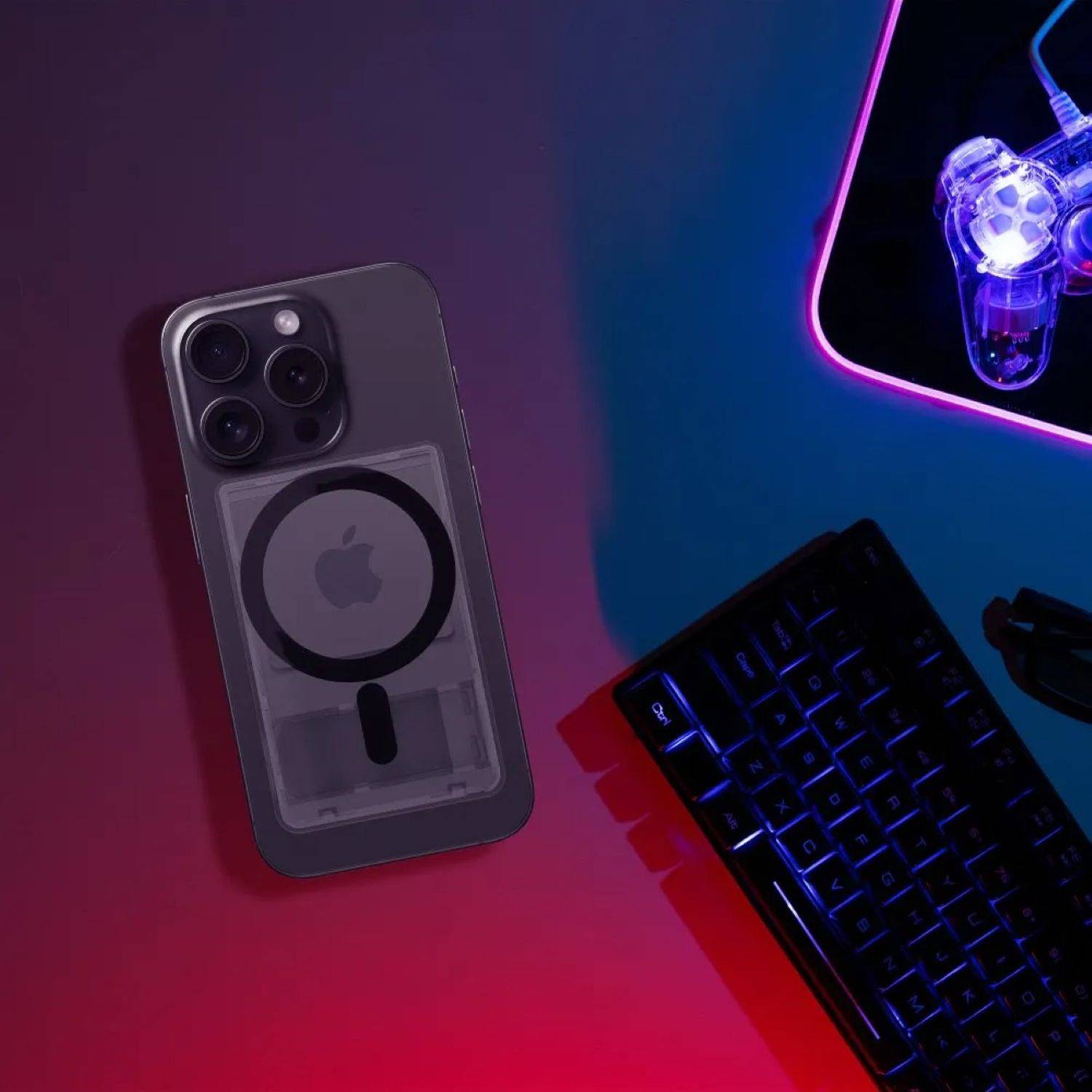 Kartenetui kompatibel mit der MagSafe-Technologie Magnetisch für Karten Schwarz