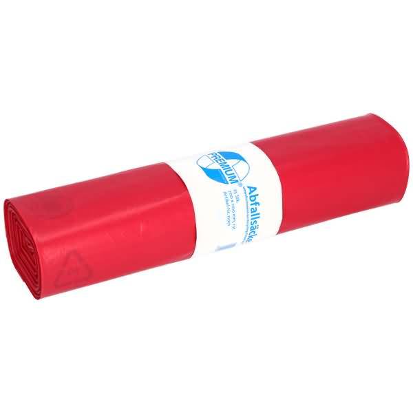 Abfallsack PREMIUM 11001 120l rot 25 Stück