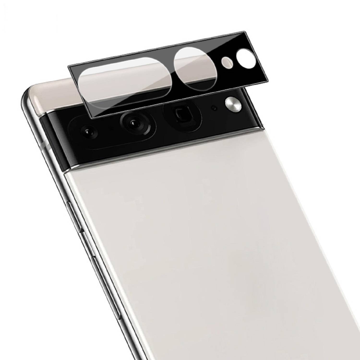3x Kamera 9H Panzerhartglas für Google Pixel 7 Pro 3D KLAR Schwarzes ECHTES TEMPERED Panzerglas Kameraglas Kamerhartglas Kameraschutzglas Schutzglas