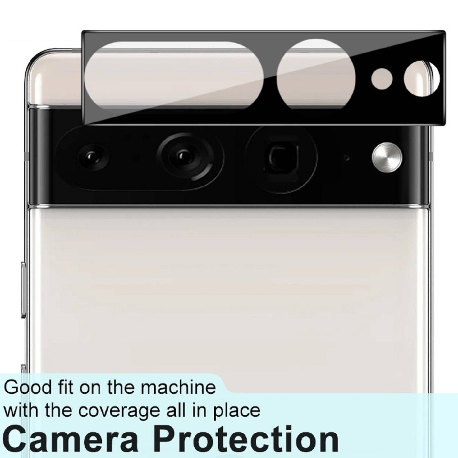 3x Kamera 9H Panzerhartglas für Google Pixel 7 Pro 3D KLAR Schwarzes ECHTES TEMPERED Panzerglas Kameraglas Kamerhartglas Kameraschutzglas Schutzglas