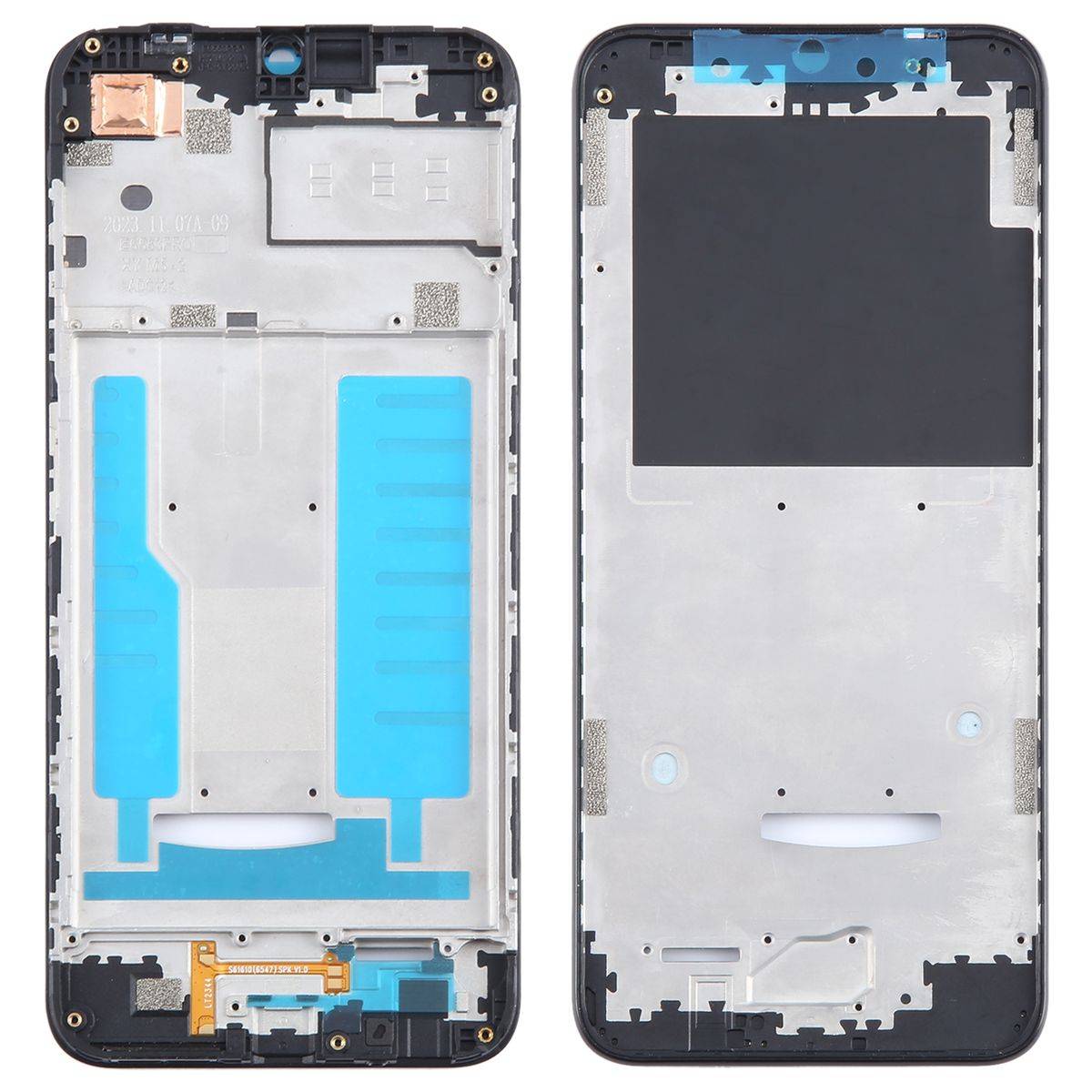 Für ZTE Blade A73 4G Mittelrahmen Frame Bezel Plate Ersatzteil Reparatur Schwarz