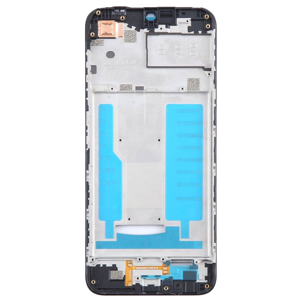 Für ZTE Blade A73 4G Mittelrahmen Frame Bezel Plate Ersatzteil Reparatur Schwarz