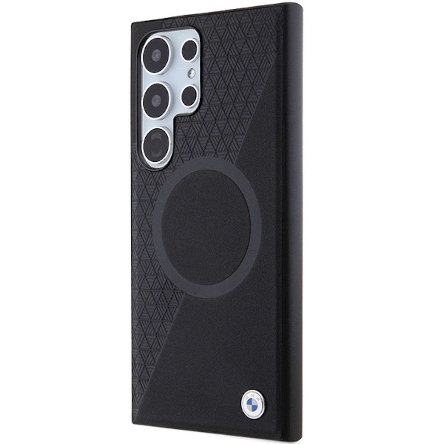 Samsung Galaxy S24 Ultra BMW Signature Leather Half Texture & Circle MagSafe