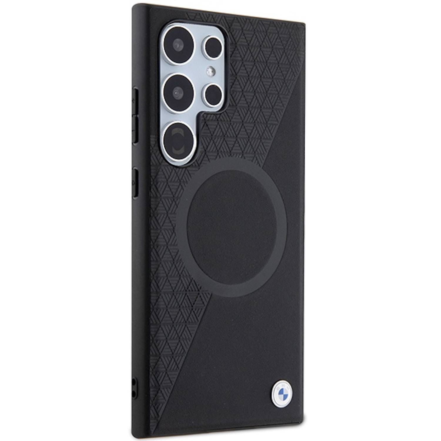 Samsung Galaxy S24 Ultra BMW Signature Leather Half Texture & Circle MagSafe