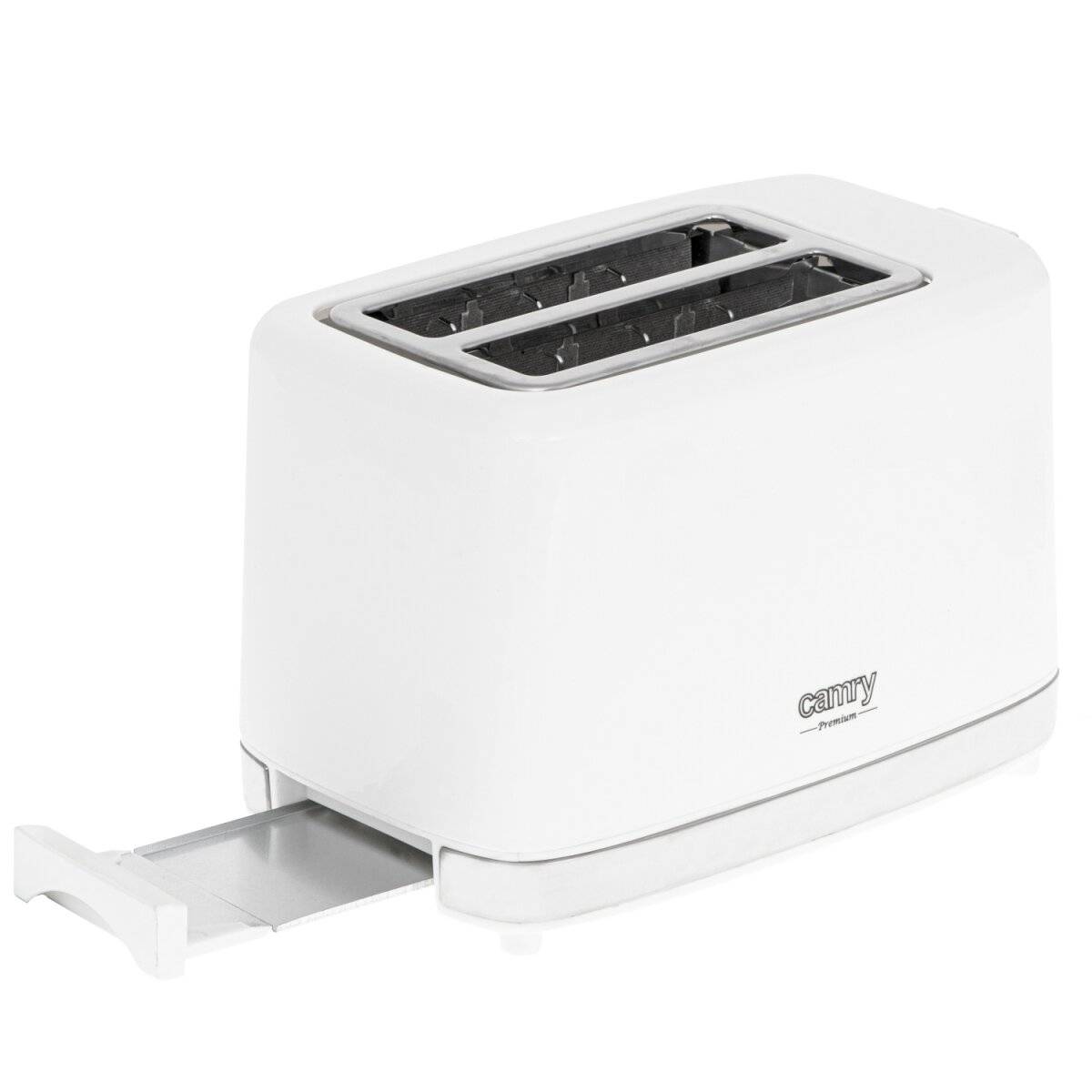 Camry CR 3219 2-Scheiben-Toaster aus Edelstahl mit 6 Stufen, 900 W - Weiß