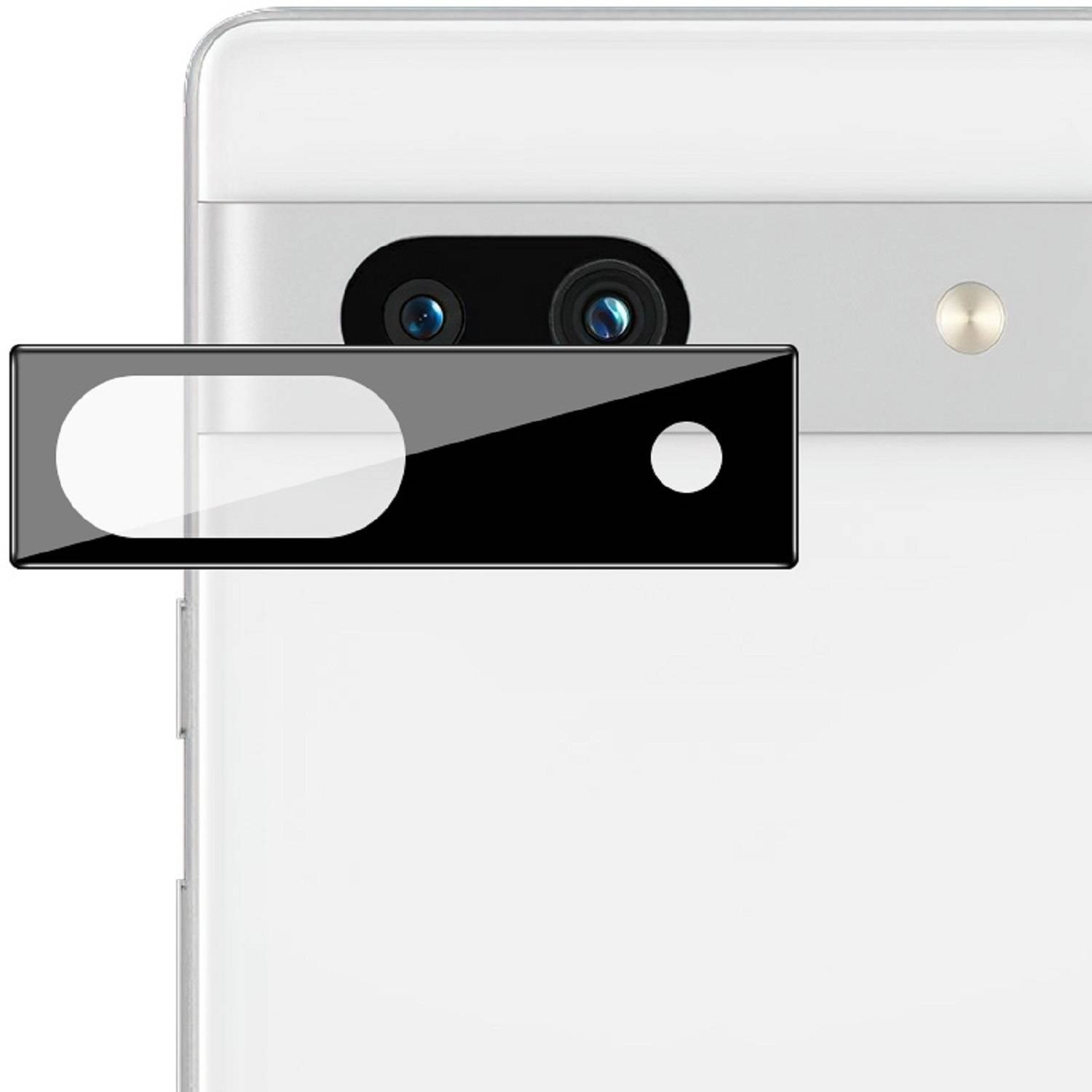 5x Kamera 9H Panzerhartglas für Google Pixel 7a 3D KLAR Schwarzes ECHTES TEMPERED Panzerglas Kameraglas Kamerhartglas Kameraschutzglas Schutzglas