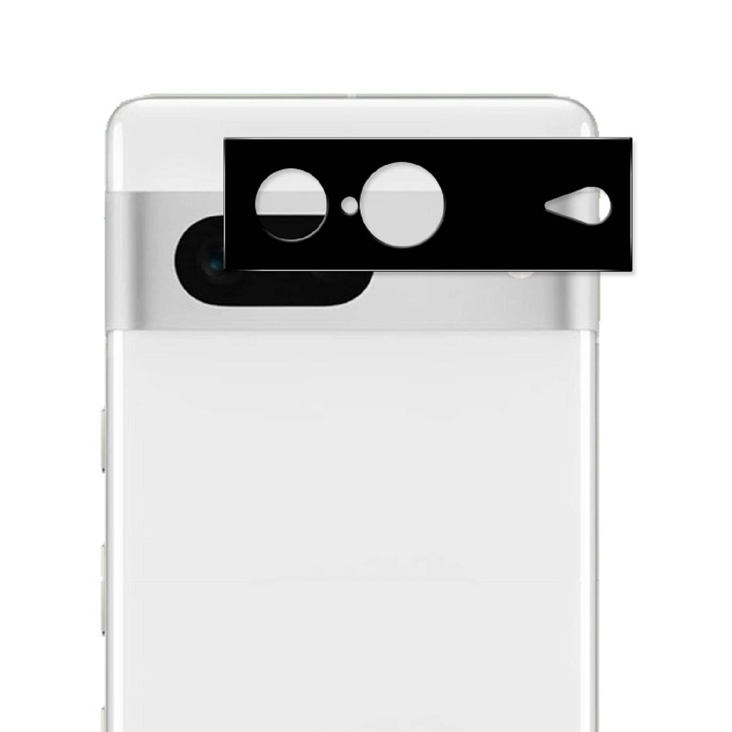 6x Kamera 9H Panzerhartglas für Google Pixel 7 3D KLAR Schwarzes ECHTES TEMPERED Panzerglas Kameraglas Kamerhartglas Kameraschutzglas Schutzglas