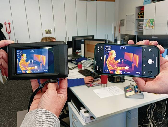 Wärmebildkamera TV 296 3,5Zoll Farb-Display 256x192 Bildpunkte-20 b.+400GradC