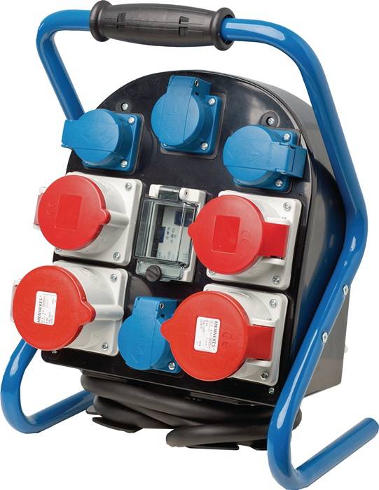 Kunststoffstandstromverteiler CEE-16A,5-polig 2xCEE 16A,4x230V