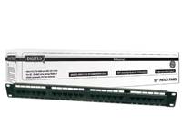 DIGITUS Patchpanel 1HE 48-Port Cat6a geschirmt schwarz Multimedia-Technik