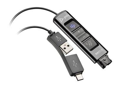 HP Poly DA85-M USB to QD Adapter Eingabe / Ausgabe Kopfhörer & Headsets