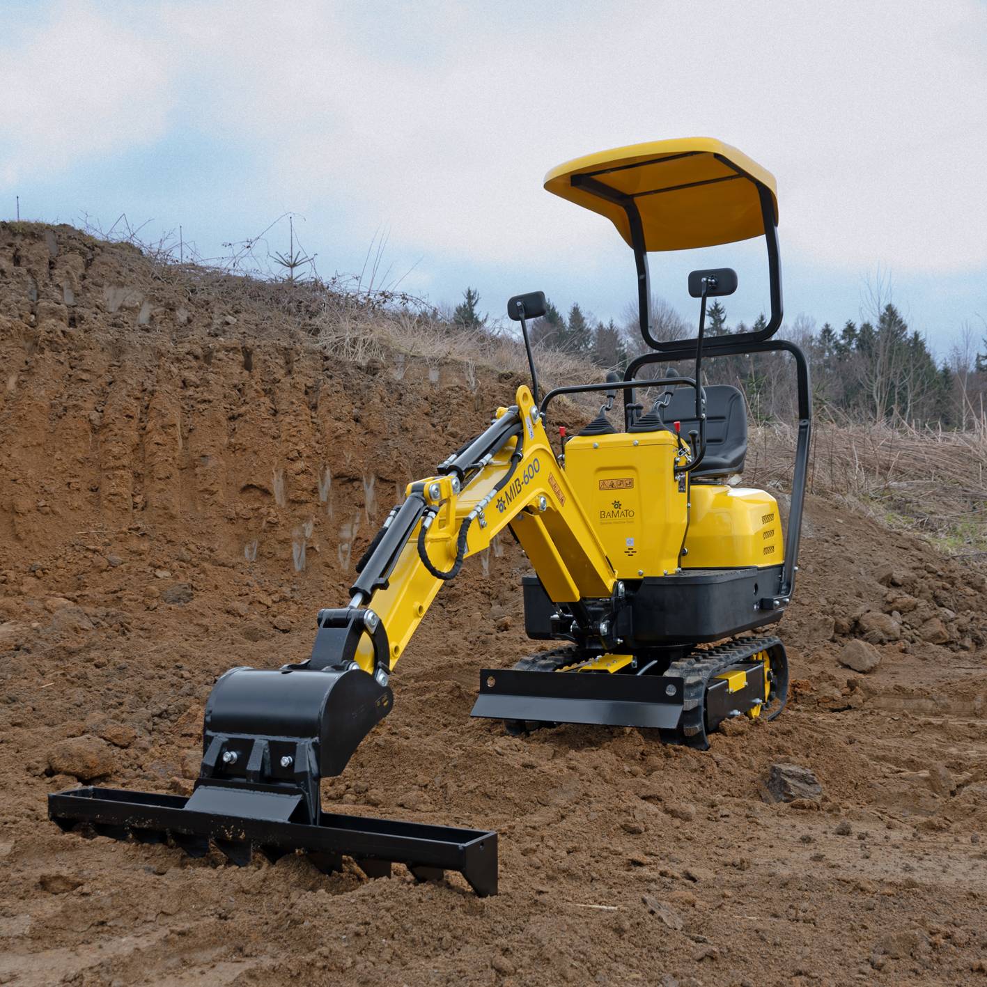 BAMATO Rechen für Minibagger MIB-600