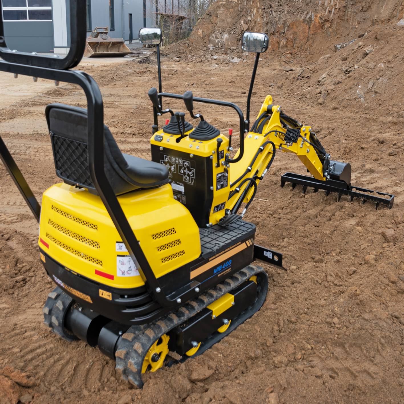 BAMATO Rechen für Minibagger MIB-600