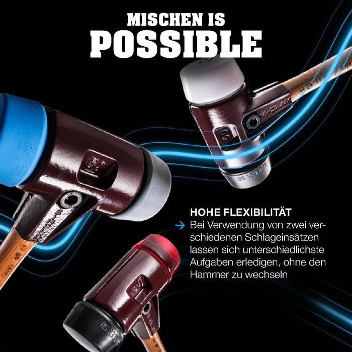 Schonhammer Starterkit SIMPLEX L.180mm Kopf-D.80mm HO Flaschenöffner,2 Eins.