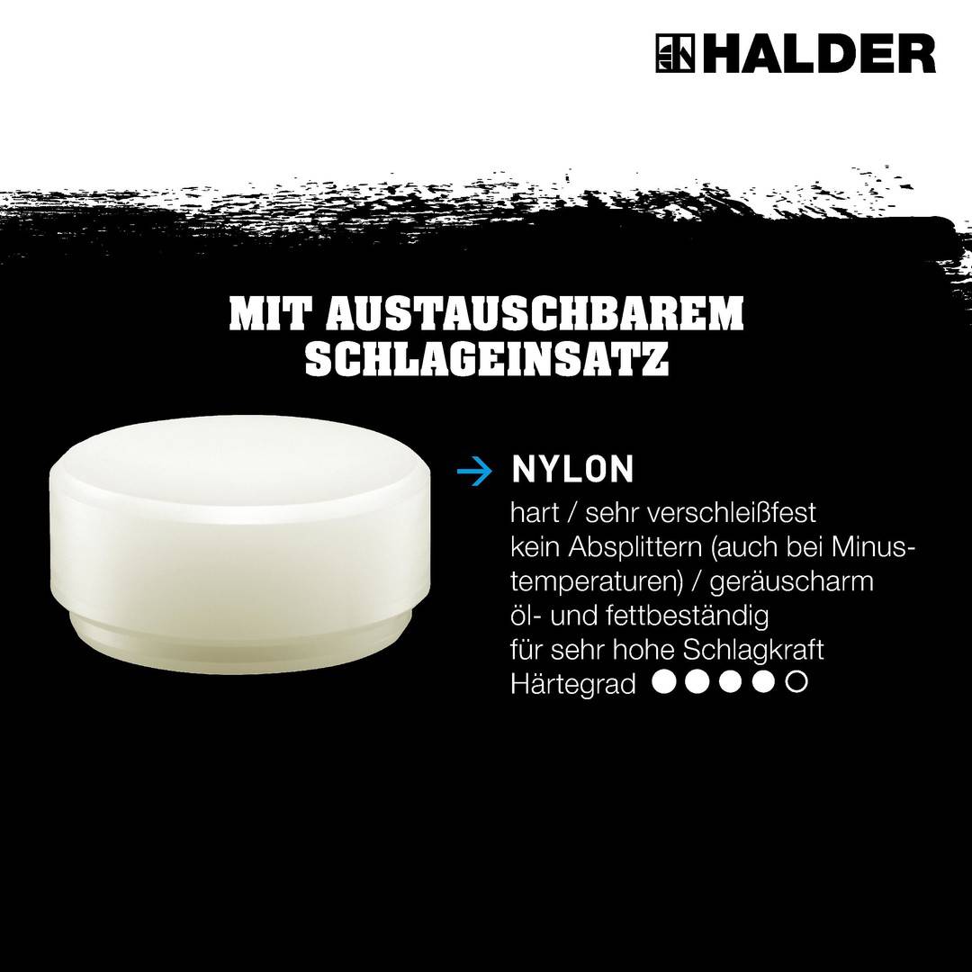 HALDER BLACKCRAFT Aktionsbox KFZ Schonhammer Ø 60 mm und Magnethalter