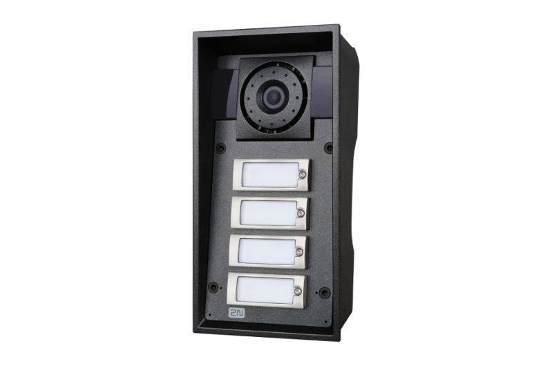 2N IP Force 4Button HDCam, Netzwerk Türstation, vier Ruf Tasten, HD Kamera, 10W Lautsprecher, IK10, IP69K