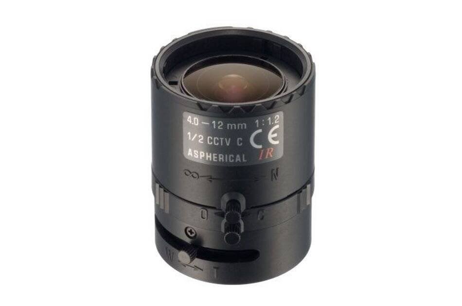 Tamron 12VM412ASIR, F1,2/4-12mm Objektiv, Varifokal, 1/2", C-Mount