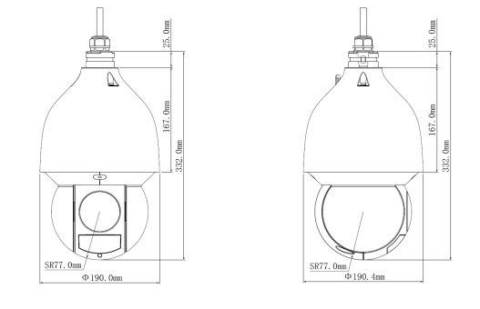 Dahua - SD5A445GB-HNR - IP - PTZ, - 4MP/Starlight/WizSense - 3,95 ~ 177,75 mm/45x optischer Zoom - Max. IR~150m - 2/1 A