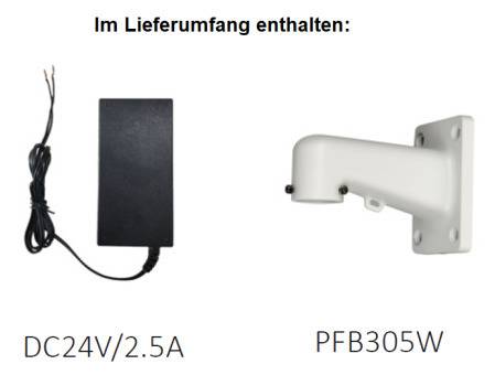 Dahua - SD5A445GB-HNR - IP - PTZ, - 4MP/Starlight/WizSense - 3,95 ~ 177,75 mm/45x optischer Zoom - Max. IR~150m - 2/1 A