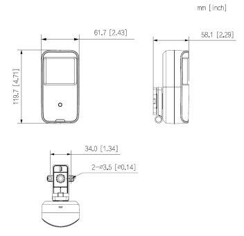 Dahua - HAC-HUM3200A-0280P-S5 - HDCVI - Cube, - 2 Megapixel - 2,8 mm fix Objektiv - max. 10m IR - Multiformat HDCVI / T
