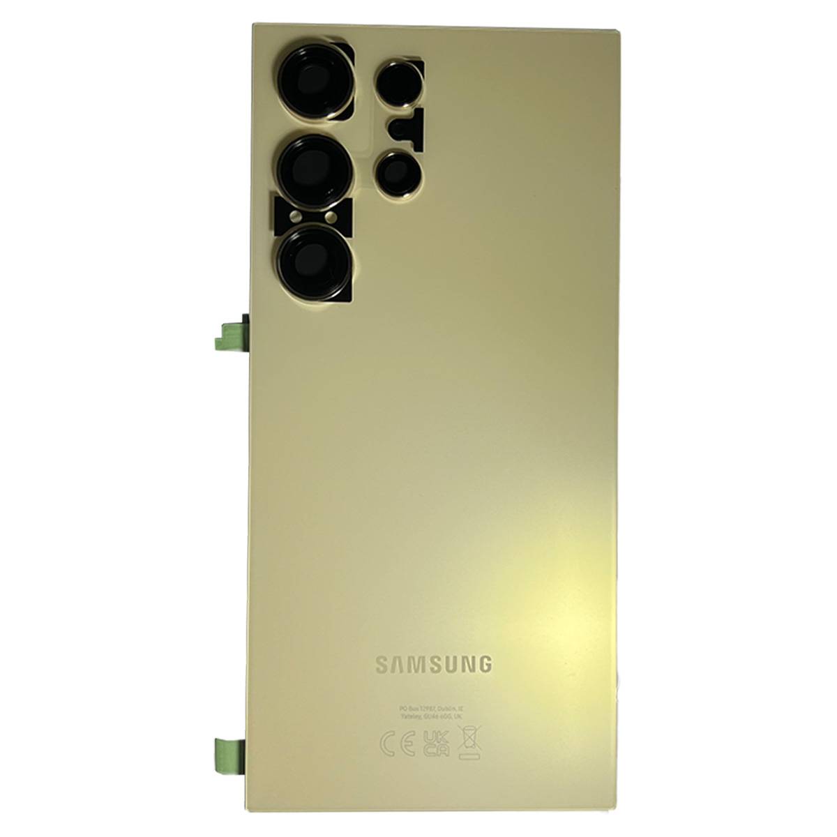 Akkudeckel Back Cover Akku Fach Deckel für Samsung Galaxy S24 Ultra GH82-33349C Titanium Yellow Ersatzteil