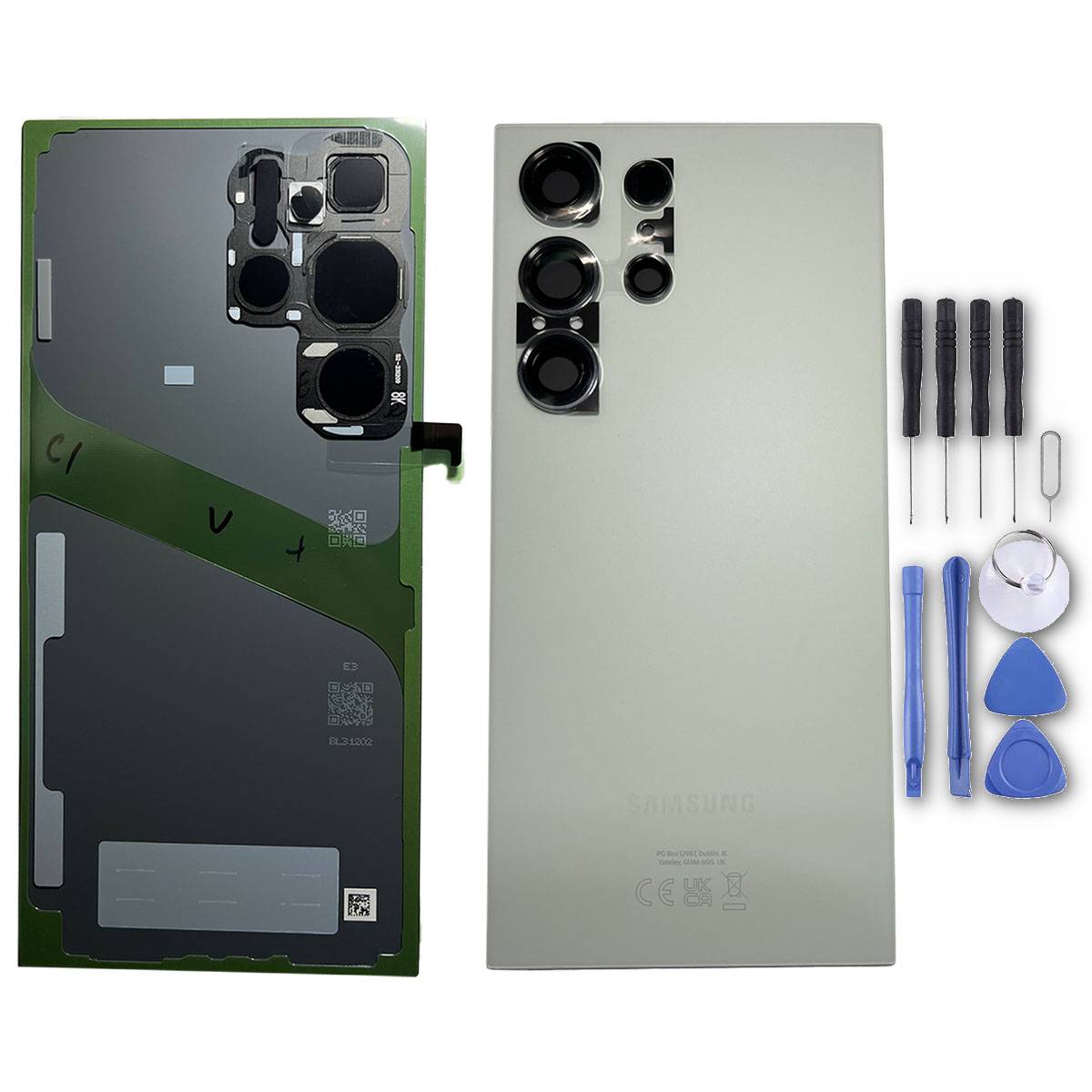 Akkudeckel Back Cover Akku Fach Deckel für Samsung Galaxy S24 Ultra GH82-33349E Titanium Green Ersatzteil