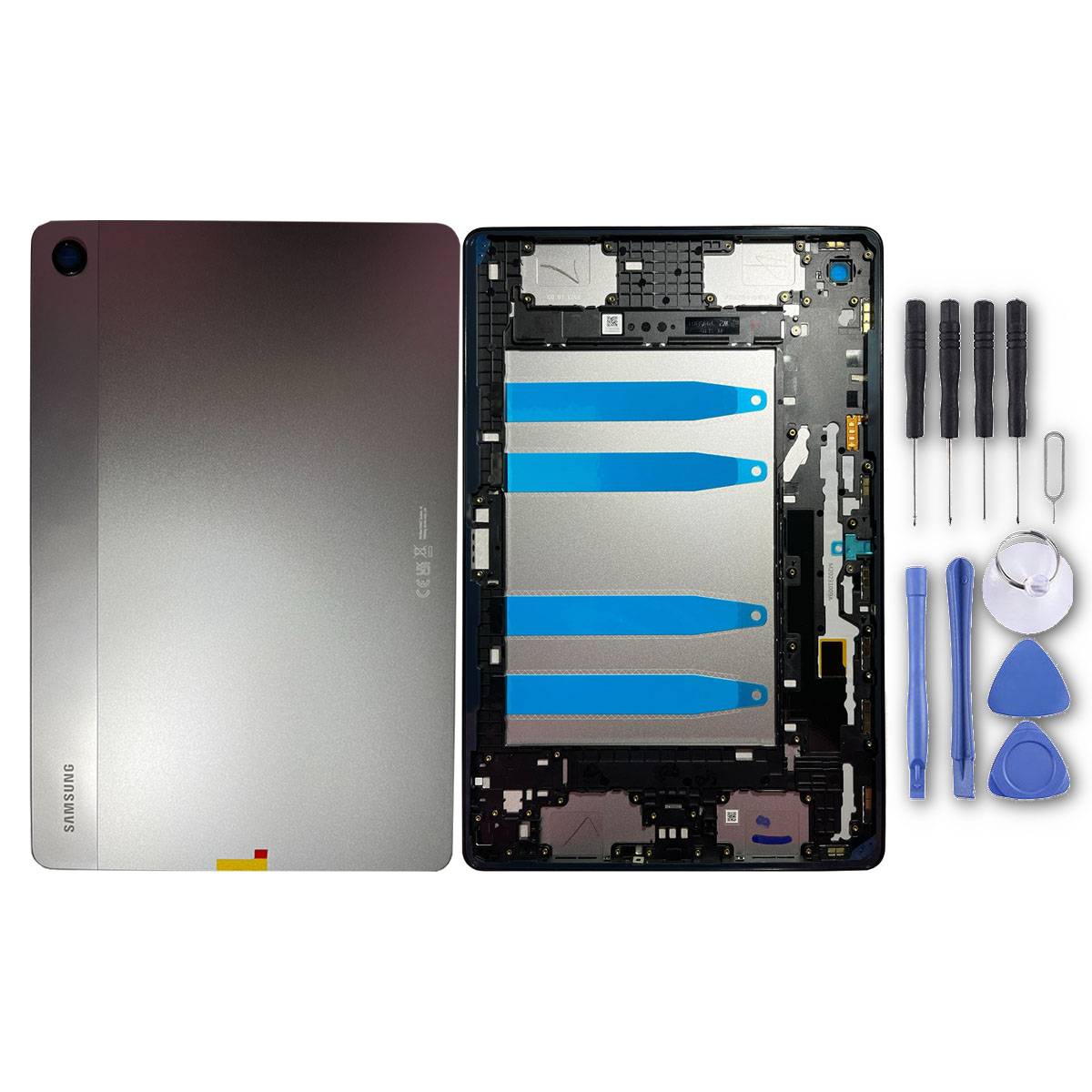 Akkudeckel Back Cover Akku Fach Deckel für Samsung Galaxy Tab A9 Plus 5G GH81-24769A Silber Ersatzteil