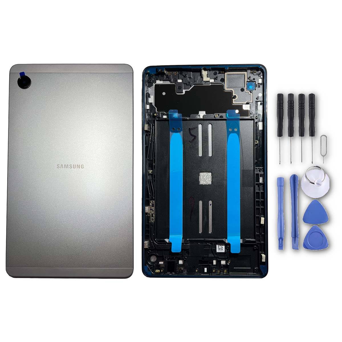 Akkudeckel Back Cover Akku Fach Deckel für Samsung Galaxy Tab A9 4G GH81-24741A Silber Ersatzteil