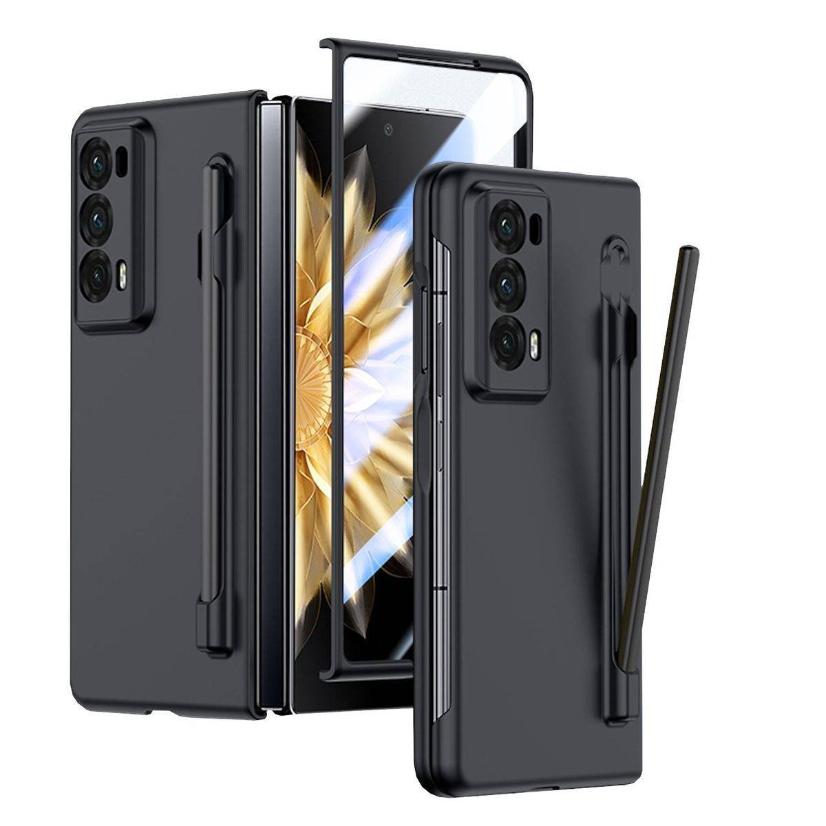 Für Honor Magic V2 PC Skin Feel Schutz Hülle Stifthalterung + Stift