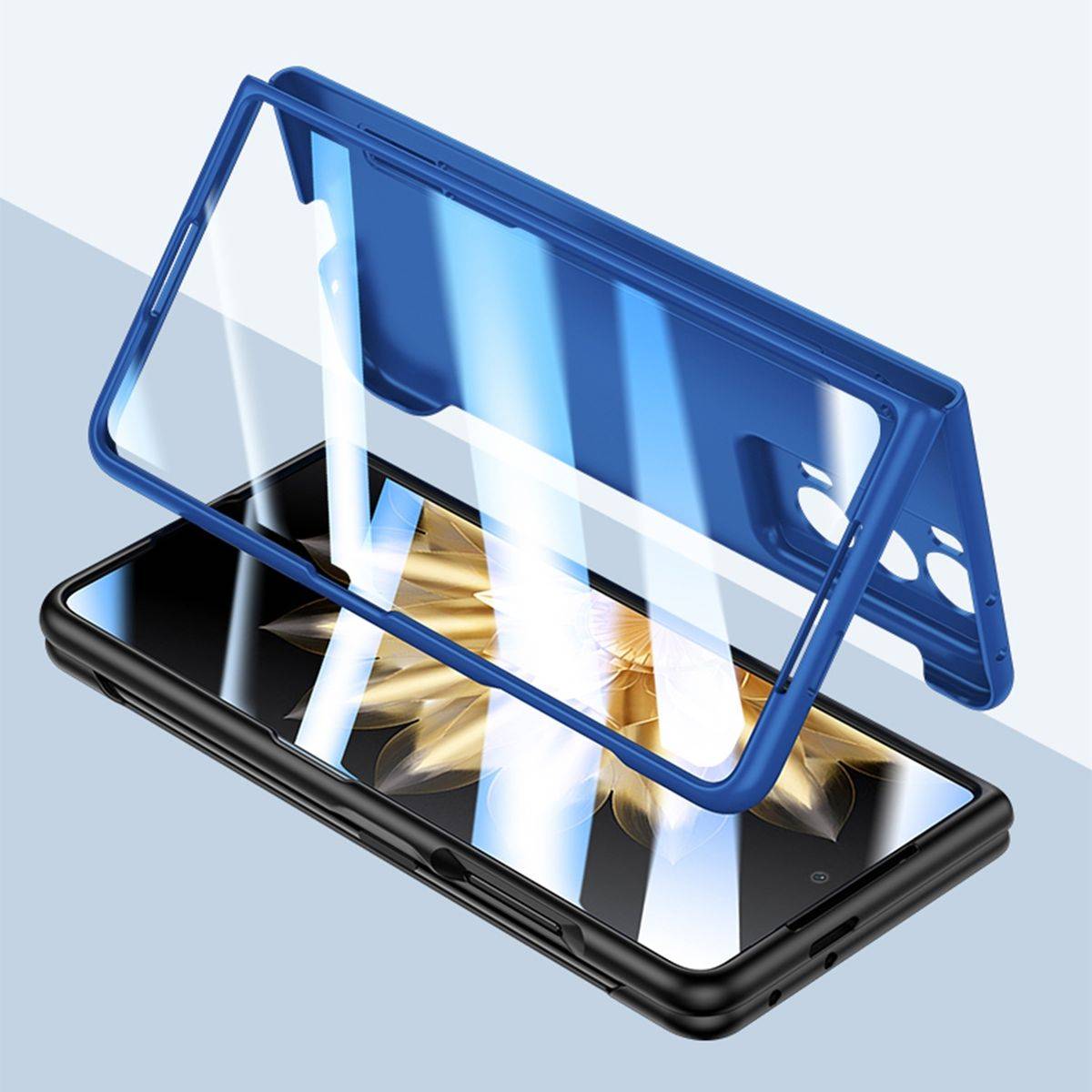 Für Honor Magic V2 PC Skin Feel Schutz Hülle Stifthalterung + Stift