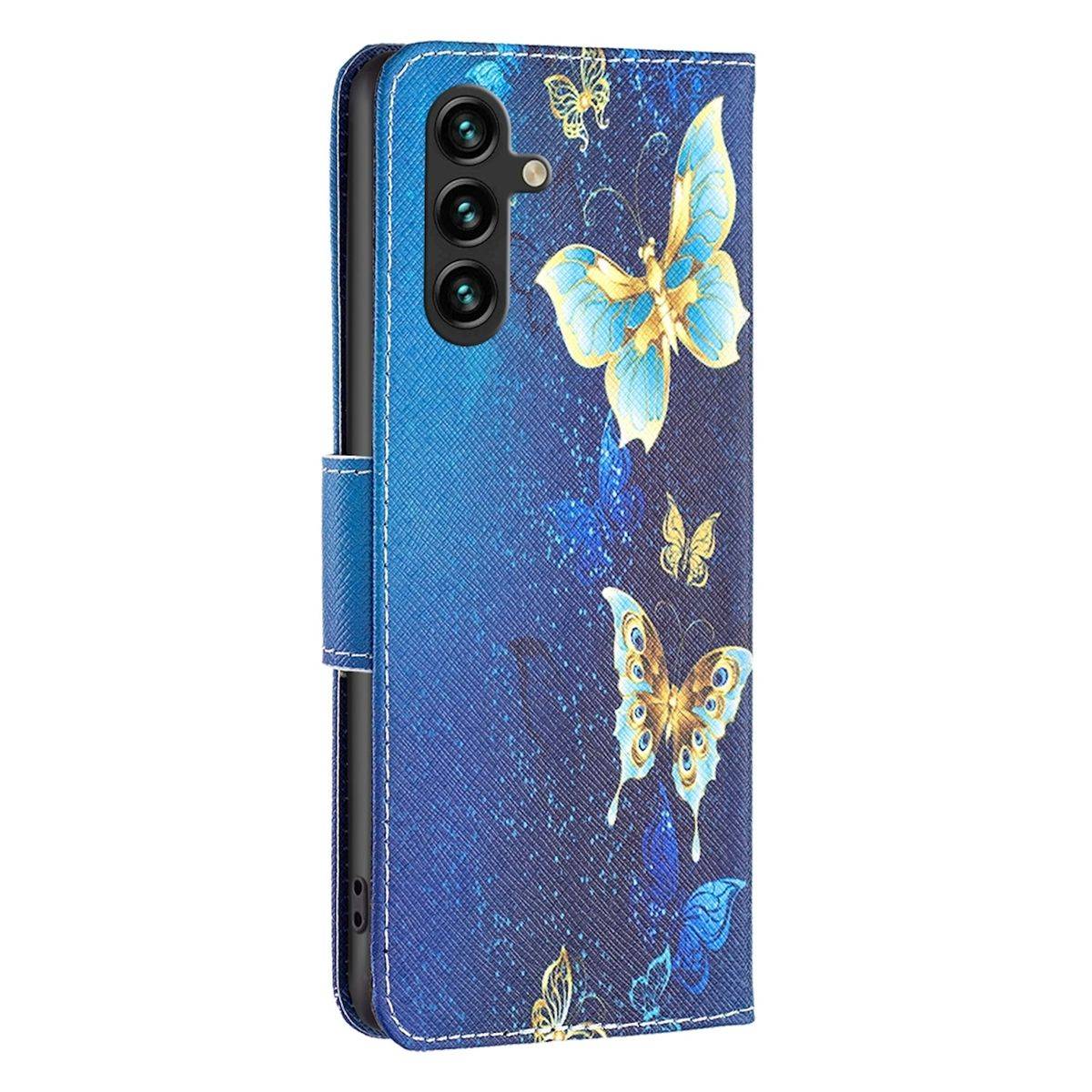 Für Samsung Galaxy A55 Kunstleder Schutz Tasche Hülle Book Motiv 3